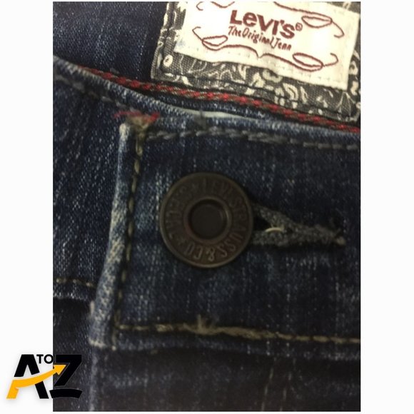 Levis 512 Perfectly Slimming Womens Jeans Capri Size 12 Blue Stretch - Picture 8 of 13